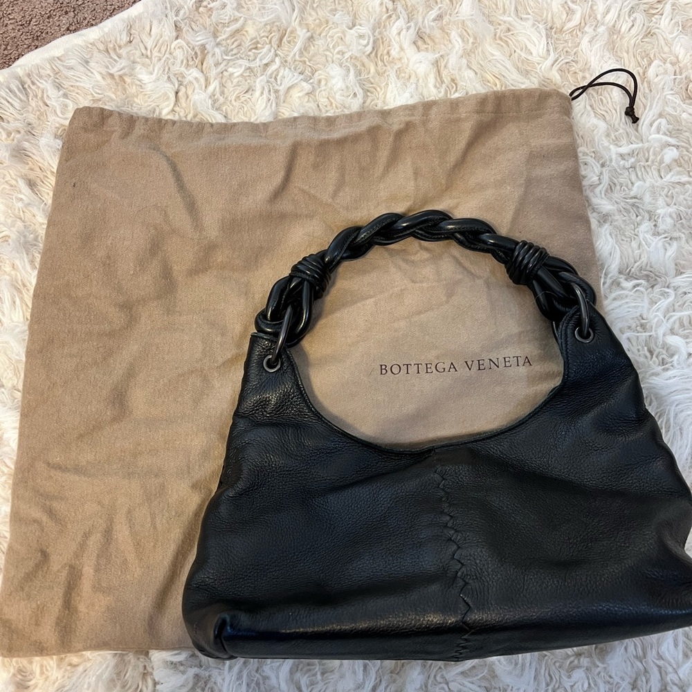Bottega Veneta Cervo DeerSkin Braided Ring shoulder bag
